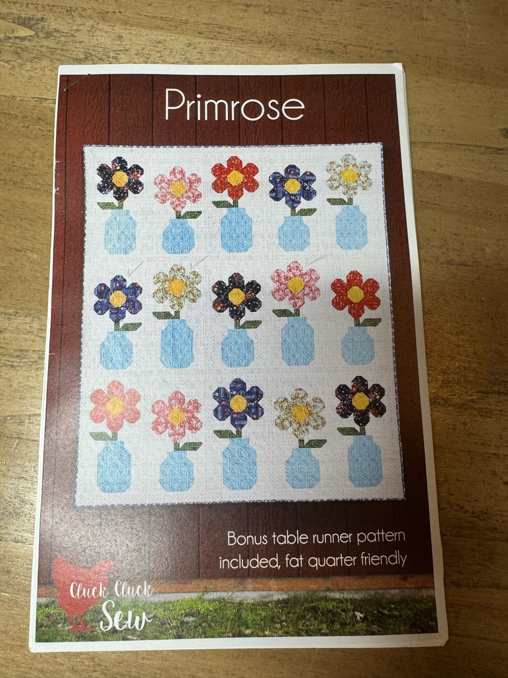 Primrose Quilt Pattern - with fabric